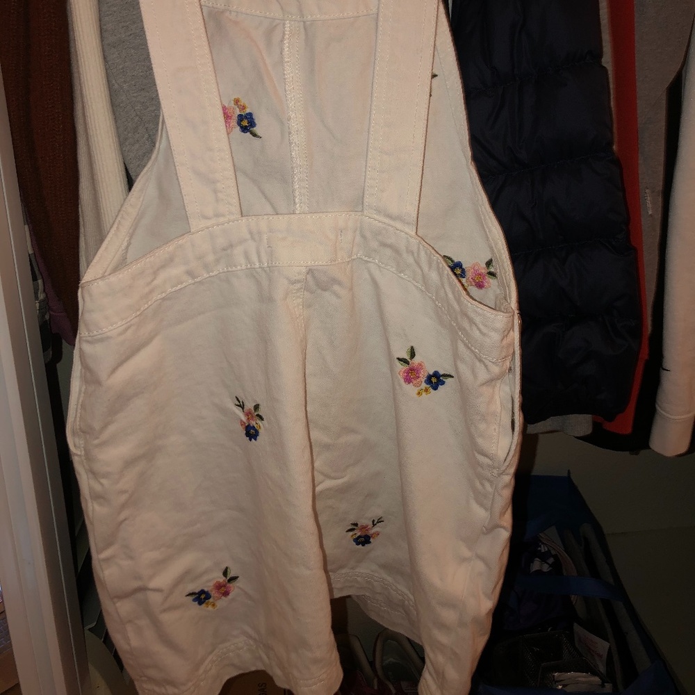 White overall skirt